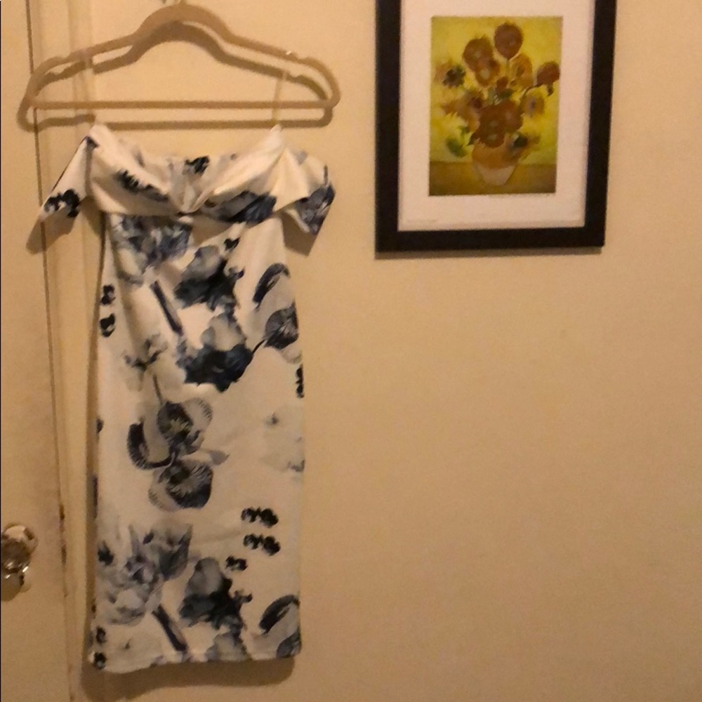 Off shoulder floral dress